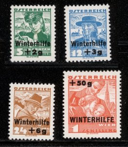 Austria 1935  Scott #B128-31 MNH