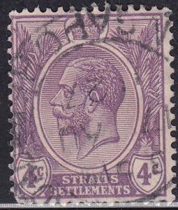 Straights Settlement 184 USED 1925 King George V