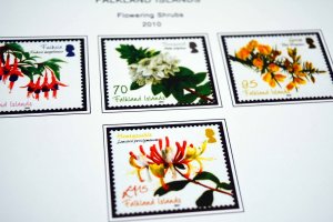 COLOR PRINTED FALKLAND ISLANDS 1878-2020 STAMP ALBUM PAGES (190 illustr. pages)