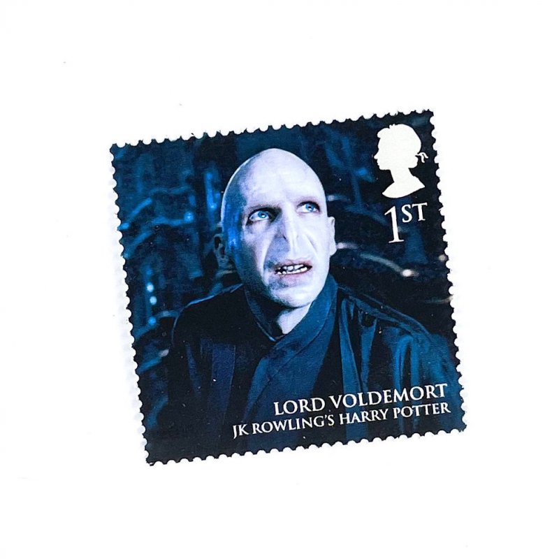 1 x Lord Voldemort mint GB postage stamp - Harry Potter - 1st Class