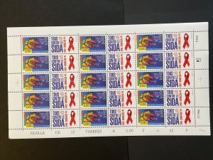 France Sc# 2419a, YT# 2916 Full Sheet of 15 plus Labels MNH