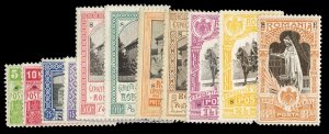 Romania 196-206var, $450+ (for hinged) 1906 S.E. Overprints, never hinged