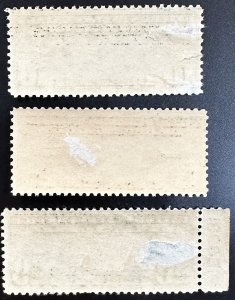 US #C7-C9 MH F/VF w/faults (See Note) Airmail 1927 SCV~$11.25) [R1125]