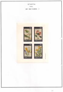 SCOTLAND - STAFFA - 1982 - Flowers #37 - Imperf 4v Sheet - MLH