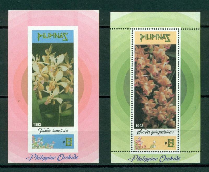 Philippines Scott #2246-2247 MNH Orchids Flora Flowers Perf & Imperf CV$5+