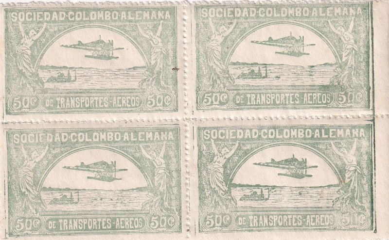 Colombia Scott C16 MNH Block of 4