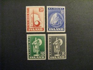 Iceland #213-16 mint hinged  a23.2 8309