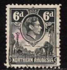 Northern Rhodesia -#38 King George VI - Used