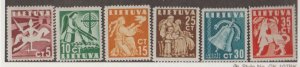 Lithuania Scott #317-322 Stamps - Mint Set