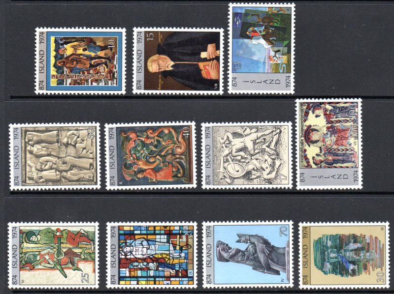 ICELAND 462-71 MNH SCV $7.55 BIN $4.50 ART