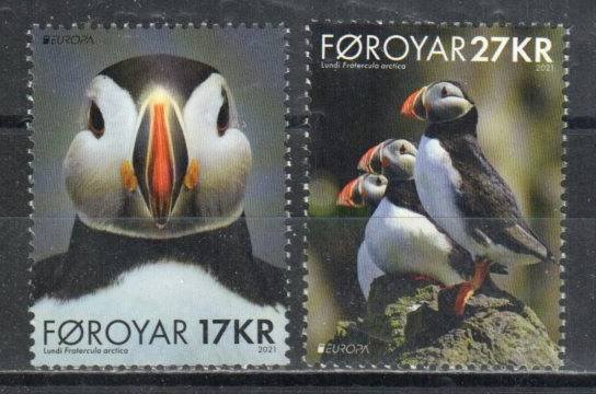 Faroe Islands Stamp 784-785  - Puffins