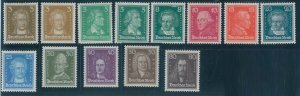 P4580 - GERMANY REICH , 1926 FAMOUS GERMANS MICHEL 385/97 , VLH