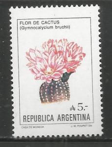 ARGENTINA   1526   MNH  CACTUS, FLOWERS