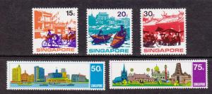 SINGAPORE Sc#133-137 SHIPS SET MINT VF