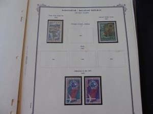 Madagascar 1959-1975 Mainly MNH Stamp Collection on Scott Spec Album Pages