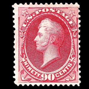 WCstamps: U.S. Scott #155 / 90c Carmine, Fine, Mint OGph / CV $5,000 /