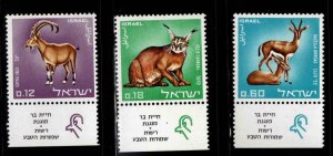 ISRAEL Scott 358-360  MNH**  stamp  set with tabs