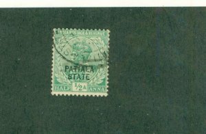 PATIALA INDIAN STATE 44 USED BIN $0.50