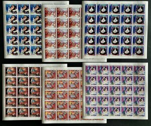 1992 Space Society Comoros Complete Set in Sheets Perf.-