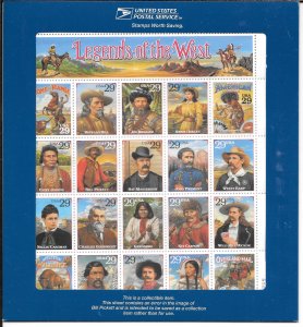 #2870 MNH RECALLED LEGENDS OF THE WEST ERROR (my50)