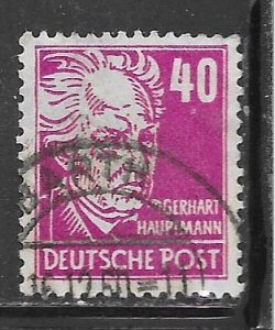 Germany DDR 131: 40pf Gerhard Hauptmann, used, F-VF