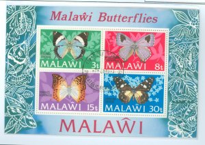 Malawi #202a  Souvenir Sheet (Butterflies)
