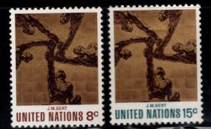 United Nations UN Scott 232-233 Stamp MH*