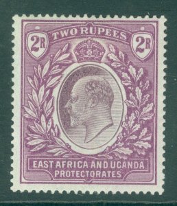 SG 10 East Africa & Uganda protectorate 2r dull & bright purple. Fine mounted...