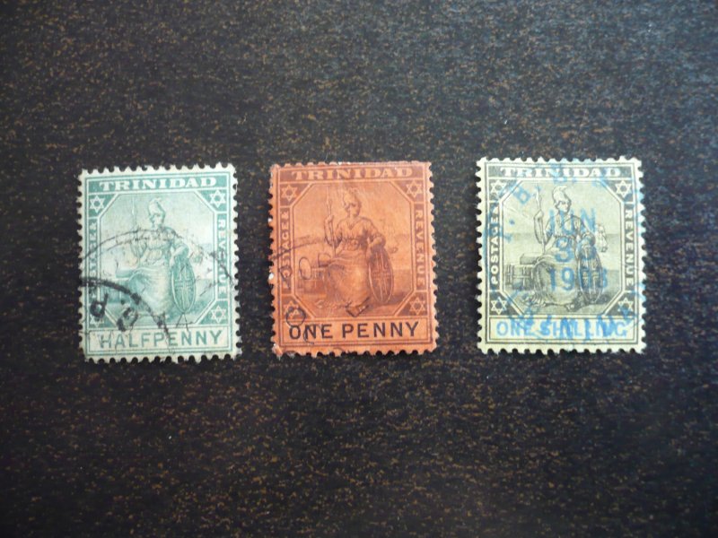 Stamps - Trinidad - Scott# 92,93,99 - Used Part Set of 3 Stamps