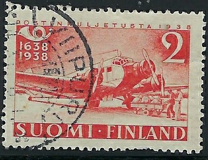 Finland 217 Used 1938 Airplane (fe9883)