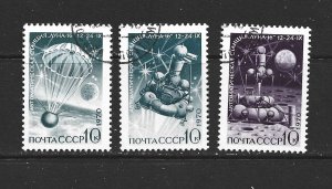 RUSSIA - 1970 LUNA 16 - SCOTT 3798 TO 3800 - USED