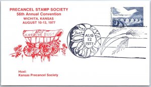 US SPECIAL EVENT COVER PRECANCEL STAMP SOCIETY 56th ANNUAL CONVENTION 1977 D