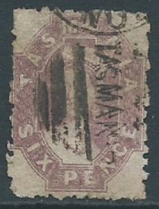 Tasmania, Sc #32, 6d Used