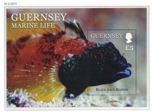 Guernsey 2013 Marine Life Mini Sheet SGMS1456 Unmounted Mint