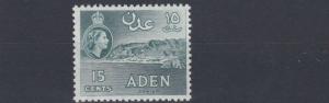 ADEN    1964   S G 79  15C  GREENISH GREY       MNH  