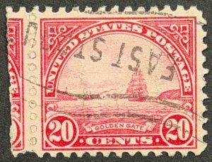 USA, 1931, SC# 698, Golden Gate, Used, F