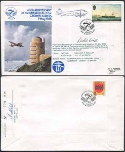 AC18c 40th Ann of the Liberation of the Channel Islands 9.5.85 Signed Cover