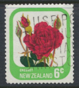 New Zealand  SG 1091   SC# 589 Used  Cressent Rose Flower  1976  see scan