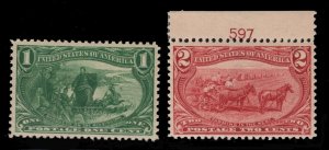 MOMEN: US STAMPS #285-286 MINT OG NH VF LOT #85211*