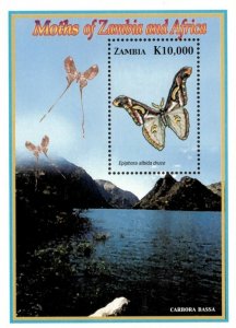 Zambia 2005 - Moths of Zambia and Africa - Souvenir Sheet - Scott 1056 - MNH