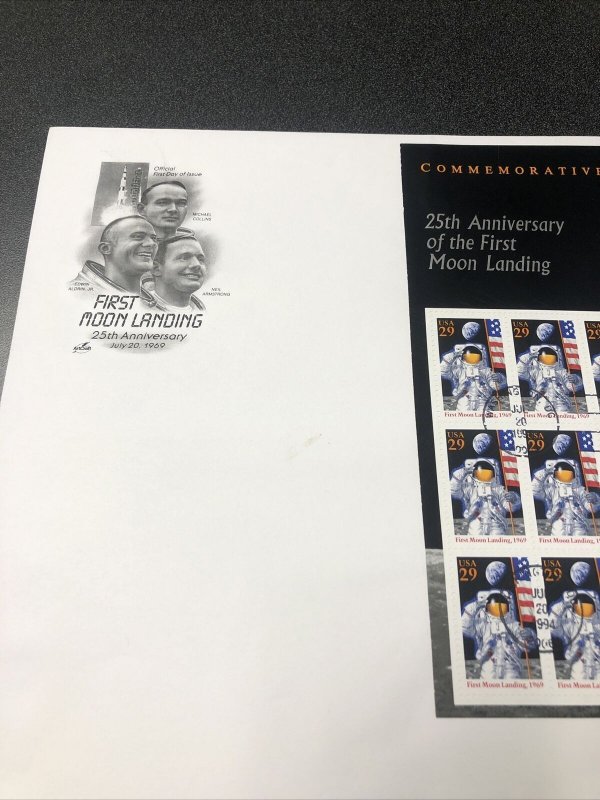US 2841 Souvenir 25 Th Anniversary Of 1st Moon Landing FDC Cachet Cover