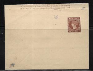 Natal Postal Stationery Wrapper H&G 1-2 Mint