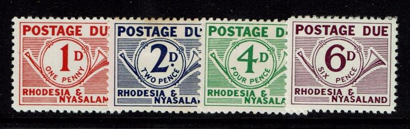 Rhodesia & Nyasaland SG# D1 - D4 - Mint HInged / Few w/ Hinge Rem - S210