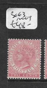 MALAYA STRAITS SETTLEMENTS (P0211B) QV  2C  SG63   MOG