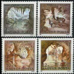 HUNGARY 1989 - Scott# 3195-8 Caves-Speleology Set of 4 NH