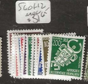 FRENCH WEST AFRICA SC O1-12   OFFICIAL   MOG  P0130H