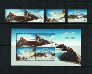 AAT: 2013,  Mountains, MNH set + M/S