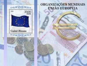 GUINEA BISSAU - 2005 - European Union - Perf Souv Sheet - Mint Never Hinged