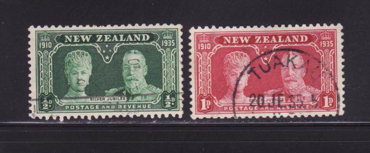 New Zealand 199-200 U King George V Silver Jubilee (A)