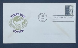 Scott 1295  FDC   John Bassett Moore,  Van Dahl Cachet